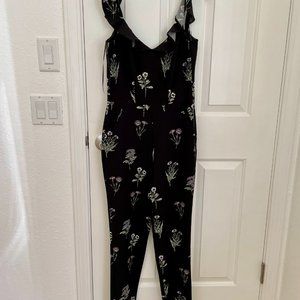 Black Floral Jumpsuit